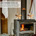 thumbnail image 3 of Estufa de calor con ventilador chimenea de madera de 5 aspas para leña ANGGREK  Otros, 3 of 8