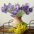 thumbnail image 6 of Summer Chrysanthemum Flower Stem in Purple 23.6" Tall, 6 of 7
