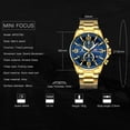 thumbnail image 6 of MINIFOCUS Men Watches Stainless Steel Gold Luxury Men's Wristwatch Quartz Wrist Watch Men Waterproof, 6 of 6