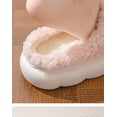 thumbnail image 5 of Zapatillas de algodón para mujer en otoño e invierno, sensación de lazo, zapatillas de algodón de suela gruesa, cómodas, ligeras y cálidas zapatillas de lana para interiores, 5 of 5