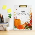 thumbnail image 6 of FMSHPON Pumpkin Leaves Thanksgiving Day Clipboard Hardboard Wood Nursing Clip Board and Pull for Standard A4 Letter 13x9 inches, 6 of 7