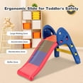thumbnail image 4 of CIPACHO 2 Step Children Folding Plastic Slide, Kids Outdoor Play Equipment, 4 of 6