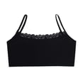 thumbnail image 4 of XEGLSBU 2 Pack Girls Training Bra Seamless Vest Top for Tweens Breathable Half Camisole Lace Trim Underwear Size7-12 Years, 4 of 6