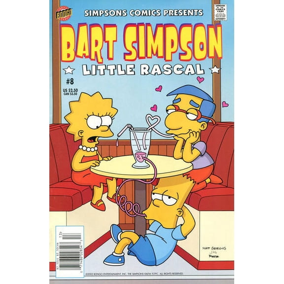 Simpsons Comics Presents Bart Simpson #8 (Newsstand) VF ; Bongo Comic Book