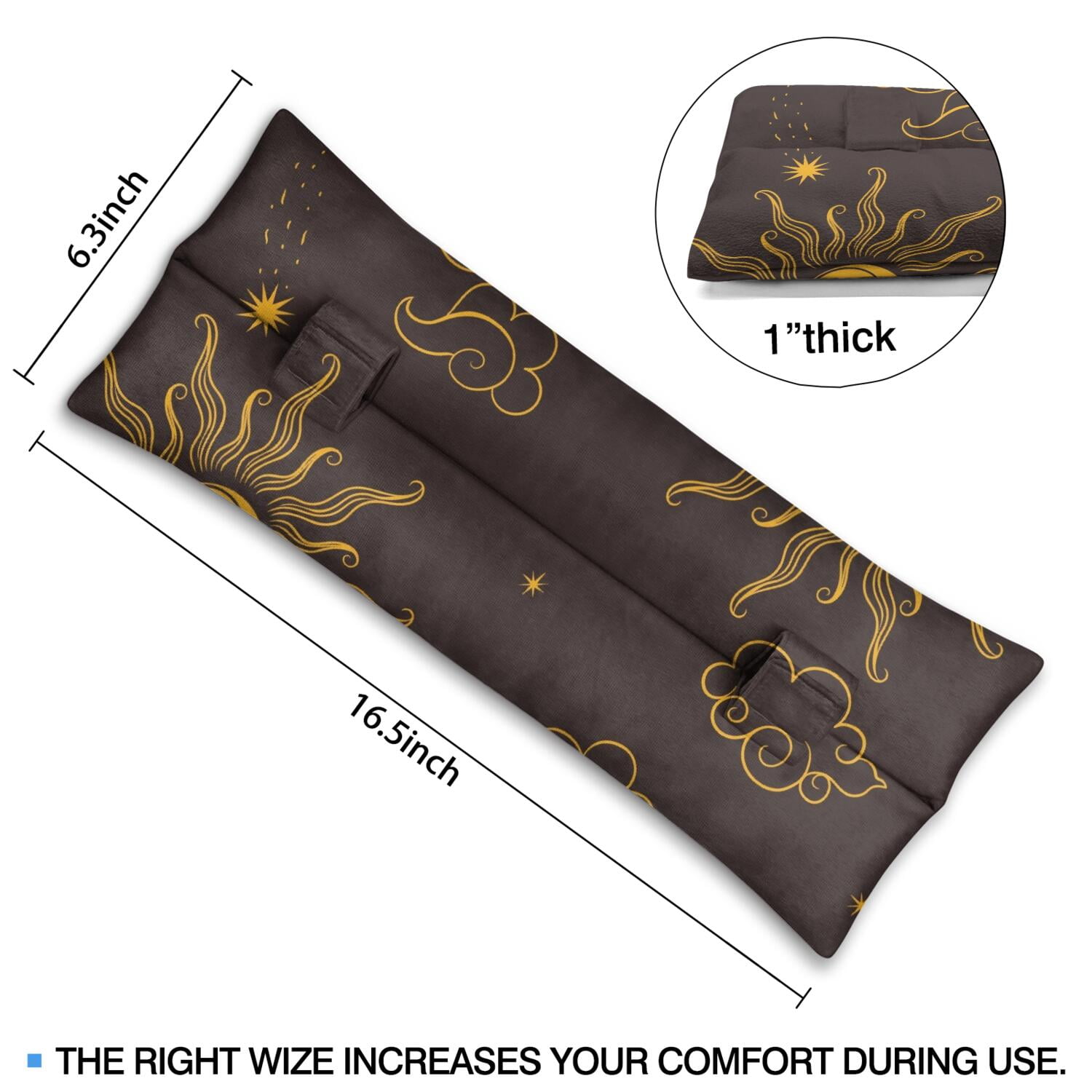 Moon Phase Seatbelt Pillow Soft Recovery Cushion for Mastectomy & Heart Surgery Patients