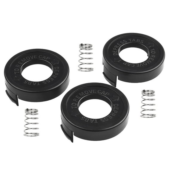682378-02 Cap Cover Compatible with Black Decker ST4500 String Trimmer,68237-02 6823378-02 Trimmer Spool Cap with Spring Parts (3 Pack)