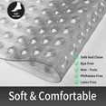thumbnail image 4 of SANMADROLA Square Shower Mat 21 x 21 inch for Shower Stall Floors Bathtub Mat Non Slip Firm Grip Bathroom Mat with Over 160 Strong Suction Cups Clear Gray, 4 of 7