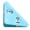 Blue, variant on Eqslft Triangle Corner Data Clip, Triangular Book Page Corner Clip, Multifunctional Color Binder Document Fastener - Prevents Books from Curling (1pcs)