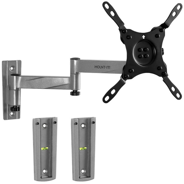 Mount-It! Locking RV TV Mount with Dual Wall Plates & Quick Release | Full Motion Rust-Resistant Aluminum Arm for Indoor & Outdoor Use in Camper, Tra