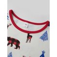thumbnail image 4 of Argulvti Family Matching Christmas Pajama Set, Reindeer Tree Print Long Sleeve Tops and Long Pants Sleepwear Outfits, 4 of 9