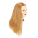 thumbnail image 2 of Cabeza de entrenamiento con forma de cabeza de maniquí, 100% cabello humano, 50-55 cm, color rubio, 2 of 6