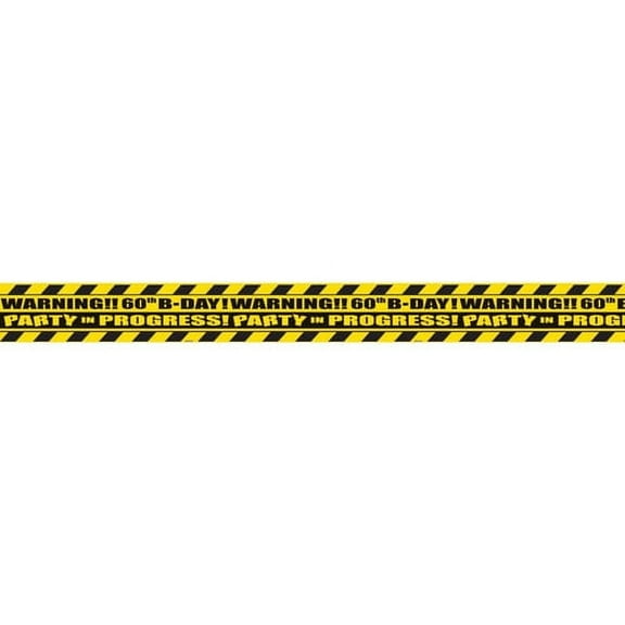 Over the Hill 60th Birthday Novelty Caution Tape (45ft)