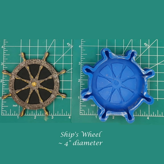 Ship's Wheel Silicone Freshie Mold