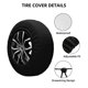 thumbnail image 2 of Fotbe Gold Pattern Black Skull Funda de Llanta de Repuesto con Estampado, Engrosada, Ajuste Universal para Jeep, Remolque, RV, SUV, Camión-16 inch, 2 of 6