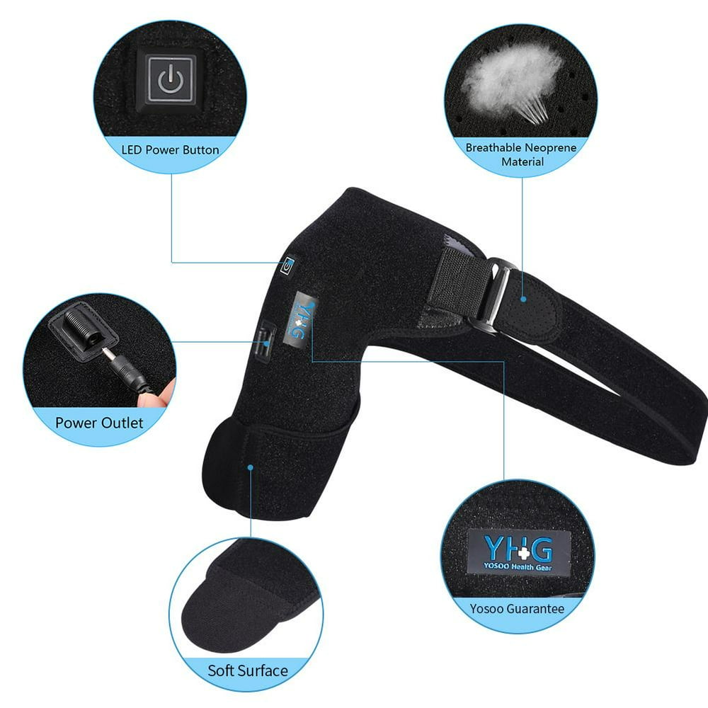 OTVIAP Heated Shoulder Wrap Adjustable Heating Shoulder Support Brace