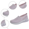 thumbnail image 7 of Women's Loafers Slip on Knit Mesh Lightweight Breathable Walking Shoes Casual Dressy Flat Driving Shoes Red Size 6, 7 of 7