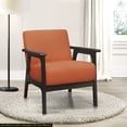 thumbnail image 2 of Orange Polyester Fabric Upholstered / Simple - Assembly Accent Chair, 2 of 2