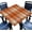 Orange6, variant on Orange Square Fitted Elastic Edge TableCloths, Buffalo Polyester Wipeable Home Decor Table Cover, for Indoor Outdoor Garden Picnic Party, 36 x 36 inch