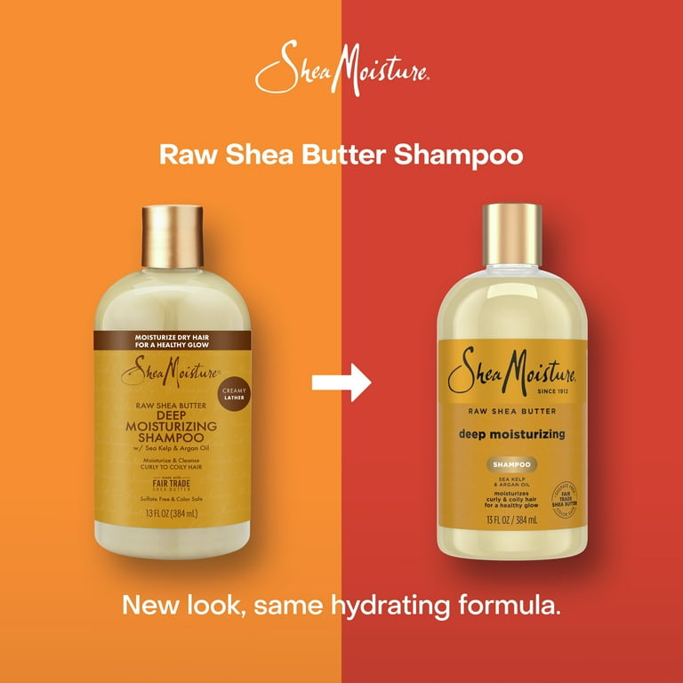 SheaMoisture Moisture Retention Daily Shampoo with Raw Shea Butter for All Hair Types, 13 fl oz