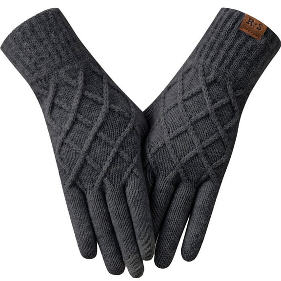 Winter Gloves For Women Touch Screen Elastic Thermal Knit Lining Warm Gloves For Cold Weather