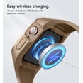 thumbnail image 3 of SURITCH Sport Band with Case for Apple Watch iWatch Series 9/8/7/6/5/4/SE2/SE 41mm 40mm, Soft Silicone Shockproof Protective, Brown, 3 of 5