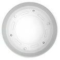 thumbnail image 5 of Bloem Mathers 12" White Round Modern Resin Garden Planter Pot with Drainage Holes and Removable Saucer Tray Included, 5 of 5