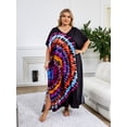 thumbnail image 2 of Plus Size Africa Kaftan Dress for Women Casual Beach Maxi Dresses Summer Vacation Outfits mumu Nightgown Lightweight Holiday Tunic Sleepwear, 2 of 10