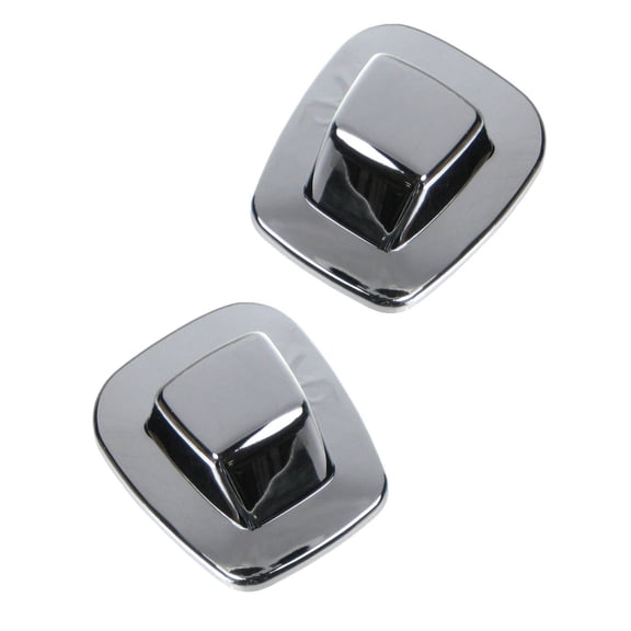 TRQ Rear License Plate Light Lens Chrome Set for Chevy Tahoe C/K Pickup Truck LHA39222