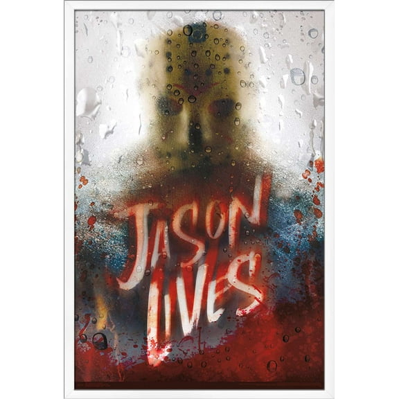 Friday The 13th - Jason Lives Wall Poster, 22.375" x 34", Framed