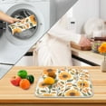 thumbnail image 3 of Yayeee Drying Mat for Kitchen Counter Dishes Microfiber Coffee Decorative Pad, Watercolor Sunflowers, 3 of 9