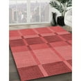 thumbnail image 2 of Ahgly Company Indoor Round Patterned Ferrari Red Area Rugs, 7' Round, 2 of 6