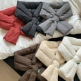 thumbnail image 5 of Winter Down Scarf Women and Men Down Filling Plain Windproof Ultralight Neck Warmer Padded Scarves for Cycling Hiking, 5 of 15