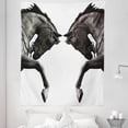 thumbnail image 1 of Vintage Tapestry, Twin Contrast Horse Heads Image Vintage Style Abstract Art Antique Theme, Fabric Wall Hanging Decor for Bedroom Living Room Dorm, 5 Sizes, Brown Sage Green, by Ambesonne, 1 of 1
