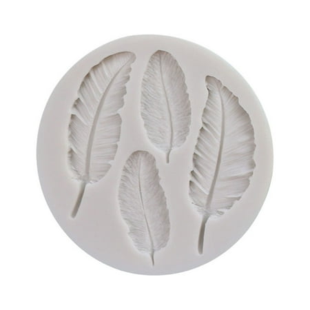 

Feather Silicone Mould Fondant Cake Chocolate Cookie Decorating Mould Cake Tools