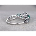 thumbnail image 4 of Bow Jewelry 14K White Gold Plated Engagement Rings - 1.77 Ct Round Brilliant Cut Moissanite Rings - Twisted Shank Overlapped Ring - Gorgeous Anniversary Gift for Women's - Proposal Delicate Rings, 4 of 7