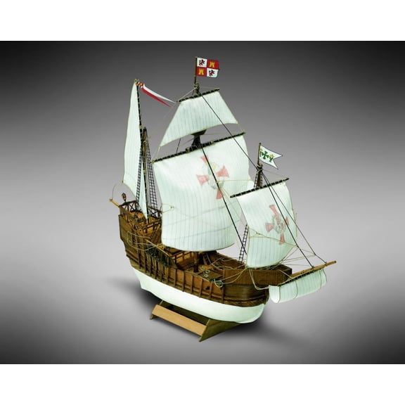 Mamoli MM02 - Santa Maria - Pre-Carved Wooden Hull Ship Model Kit - Scale 1/106 Length 310mm (12")