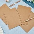 thumbnail image 7 of 20Sheets A5 Kraft Paper Binder Dividers 5-Tab/6-Hole Cover Ring Binder BurlyWood 6 Holes Ring Index Page, 7 of 7