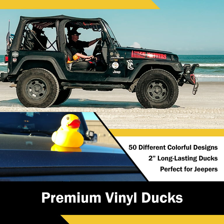 A1A Lifestyle 200 Assorted Rubber Duck Ducks in Bulk, 2” Ducks for Kids,  Jeep Ducking, and Bath Toys