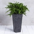 thumbnail image 2 of Root & Vessel Ella Tall Planter, Black, 35.5", 2 of 7