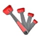 thumbnail image 1 of Juego de tazas y cucharas medidoras de silicona multicolor para medir líquidos y secos Cucharas 4pcs, 1 of 9