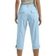 thumbnail image 3 of WILLBEST Pantalones Casuales para Mujer, Cómodos Pantalones Rectos Recortados con Bolsillos y Botones para Uso Diario, Ideales para Primavera y Otoño. Extra Grande, 3 of 6
