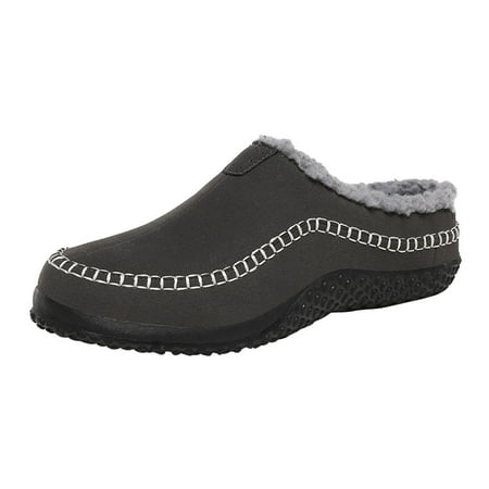

Rdeuod Slippers for Men Cotton Slippers Winter Plus Velvet Indoor Home Shoes Lazy Shoes