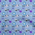 thumbnail image 1 of oneOoneCottonCambricDustyBlueFabricKidsAnimalSewingFabricByTheYardPrintedDiyClothingSewingSupplies42InchWide, 1 of 4