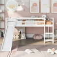 thumbnail image 2 of Loft Bed with Slide, Multifunctional Design, Twin (White), 2 of 10