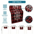 thumbnail image 7 of Christmas Red and Black Checkered Table Runner-Cotton Linen- 72 Inch Holiday Dresser Scarves, Winter Snowflake Tablerunner for Kitchen Coffee/Dining Bedroom Home Living Room Dinner Scarf Décor 13x72, 7 of 7