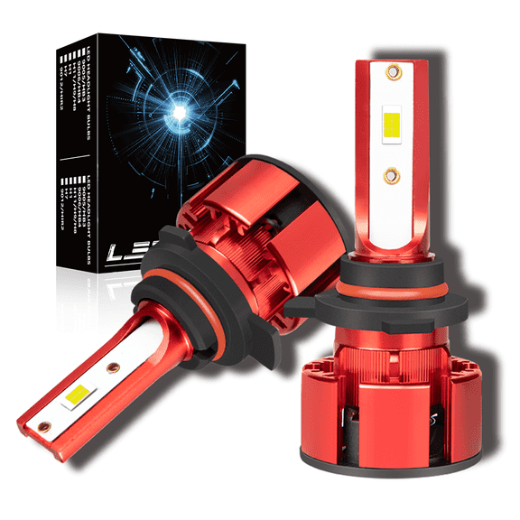 WVKVII 9012/HIR2 LED Headlight Bulbs High&Low Beam White 6000K for Chrysler 200 2013 2015 Pack of 2