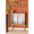 thumbnail image 4 of ANTIQUE BRASS AND GLASS TWO DOOR CABINET, 4 of 7