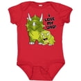 thumbnail image 3 of Inktastic I Love my Dad with Baby and Daddy Triceratops Boys or Girls Baby Bodysuit, 3 of 5