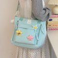 thumbnail image 1 of Bolso de mano lindo para mujer bolso de mano Kawaii de lona de gran capacidad bolso de viaje al aire libre, 1 of 9