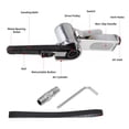 thumbnail image 2 of Pneumatic Mini Air Belt Sander Set for Woodworking and Metal Working, Handheld Angle Grinder Tool, 2 of 8